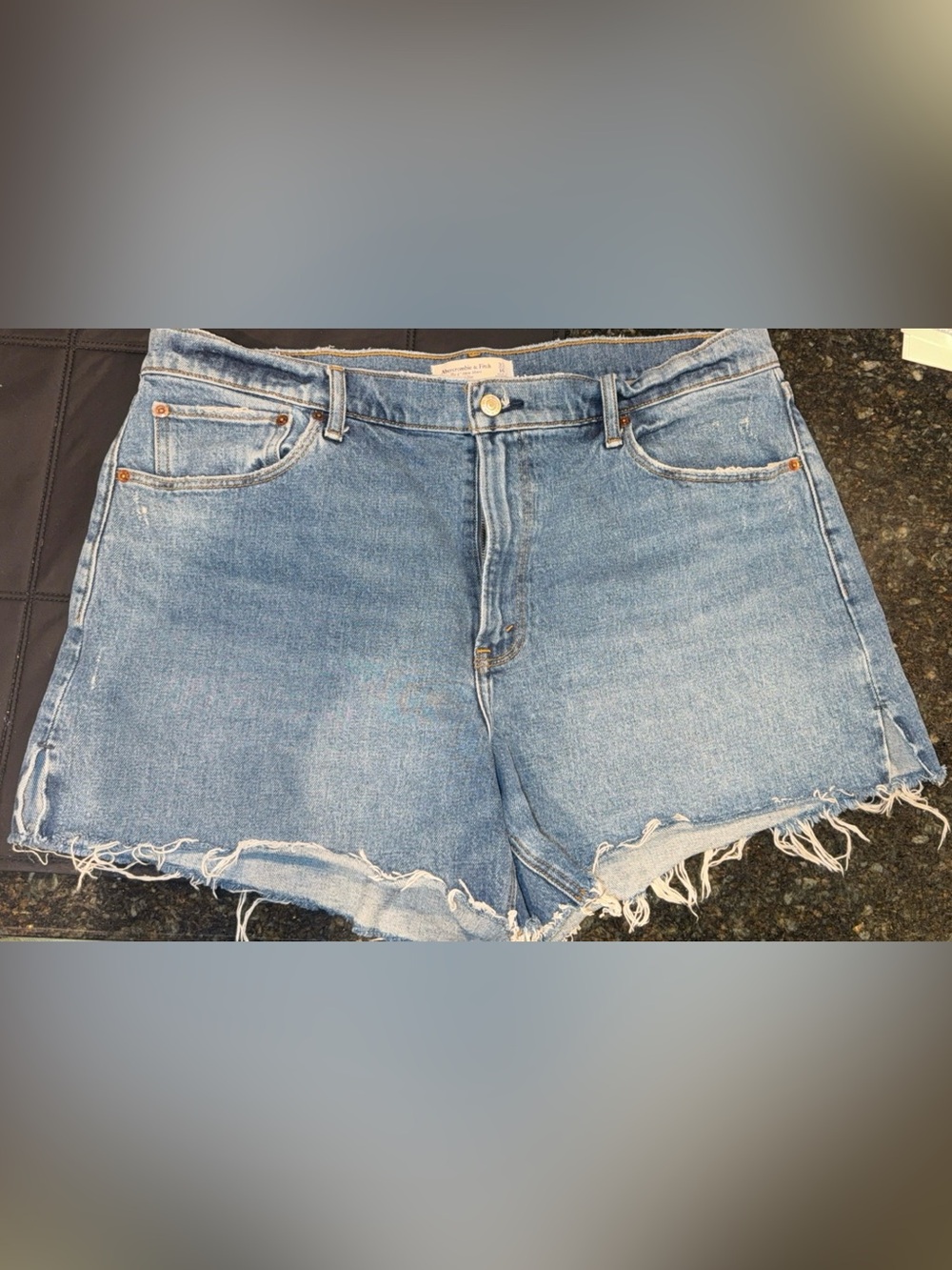 Abercrombie & Fitch Light Blue Denim Cutoff Shorts
